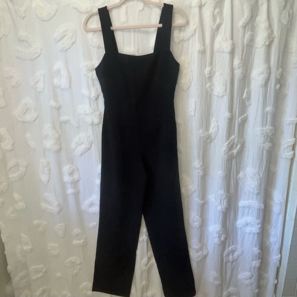 Good American Black Basic Luxe Tailored Column Ju… - image 3